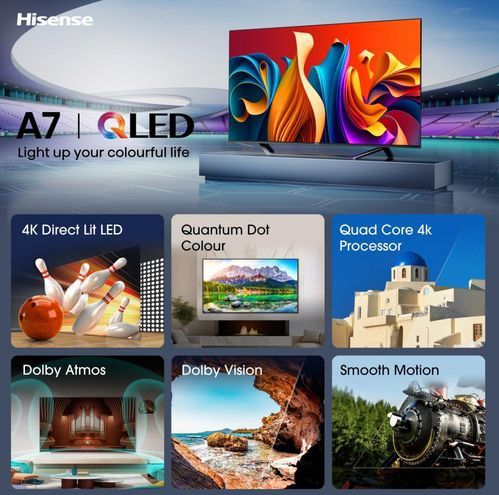 Hisense - 43A7NQ - 43 Inch - 4K QLED - Quantum Dot - Dolby Vision