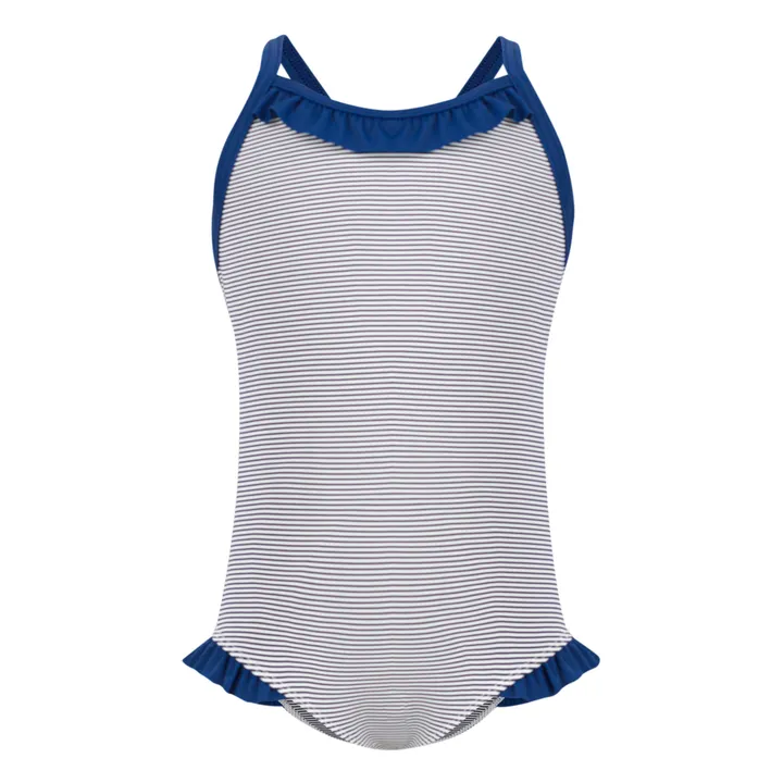 Petit Bateau Maillot de Bain 1 pièce à Volants | Bleu marine