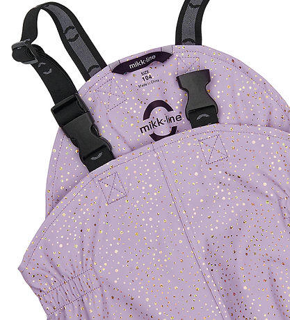 Mikk-Line Regenkleidung m. Träger - PU - Lavender Aura m. Gold G