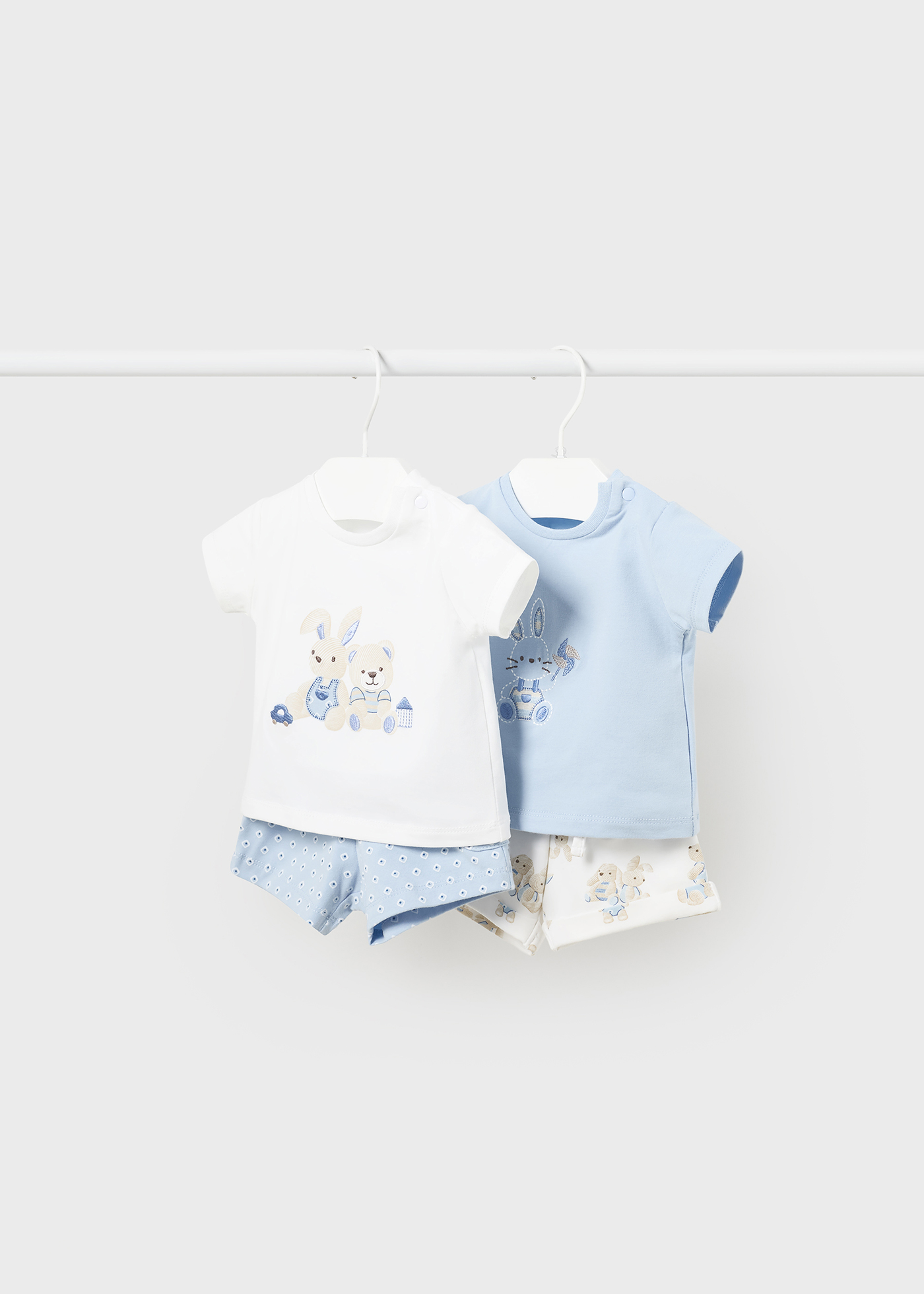 Conjunto de 4 peças Better Cotton para recém-nascidos na cor Jade