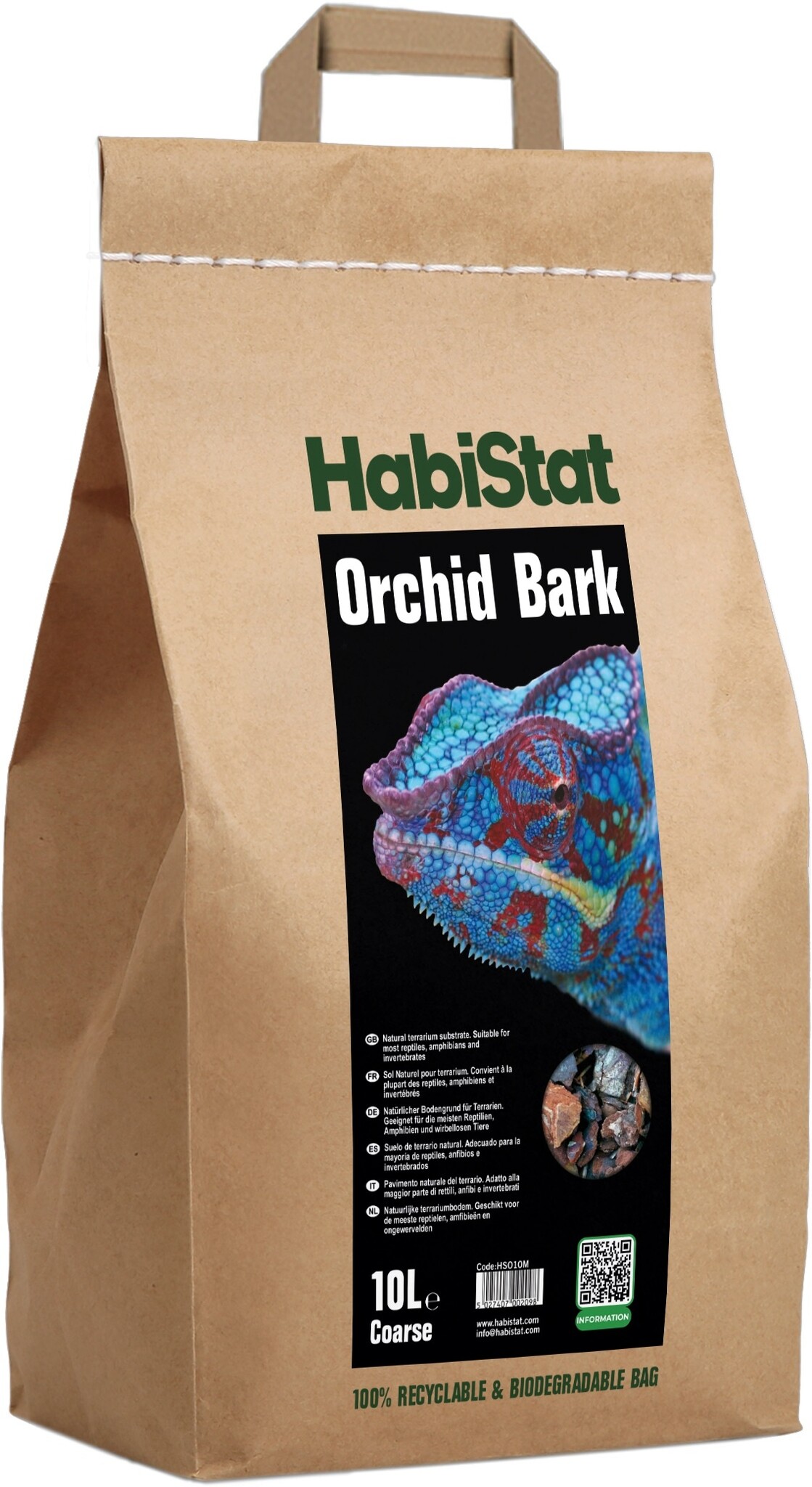 Habistat Terrarium Substraat Orchideen Schors Grof 10L