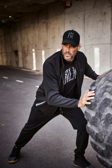 JAY-PI Sweat-Cargohose, Fitness, Modern Fit, Elastikbund, seitliche Taschen