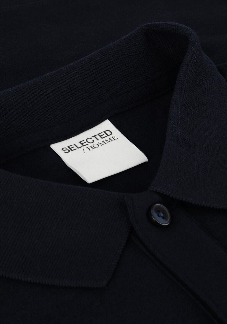 SELECTED HOMME donkerblauwe selected homme polo slhslim-toulouse ls polo b noos