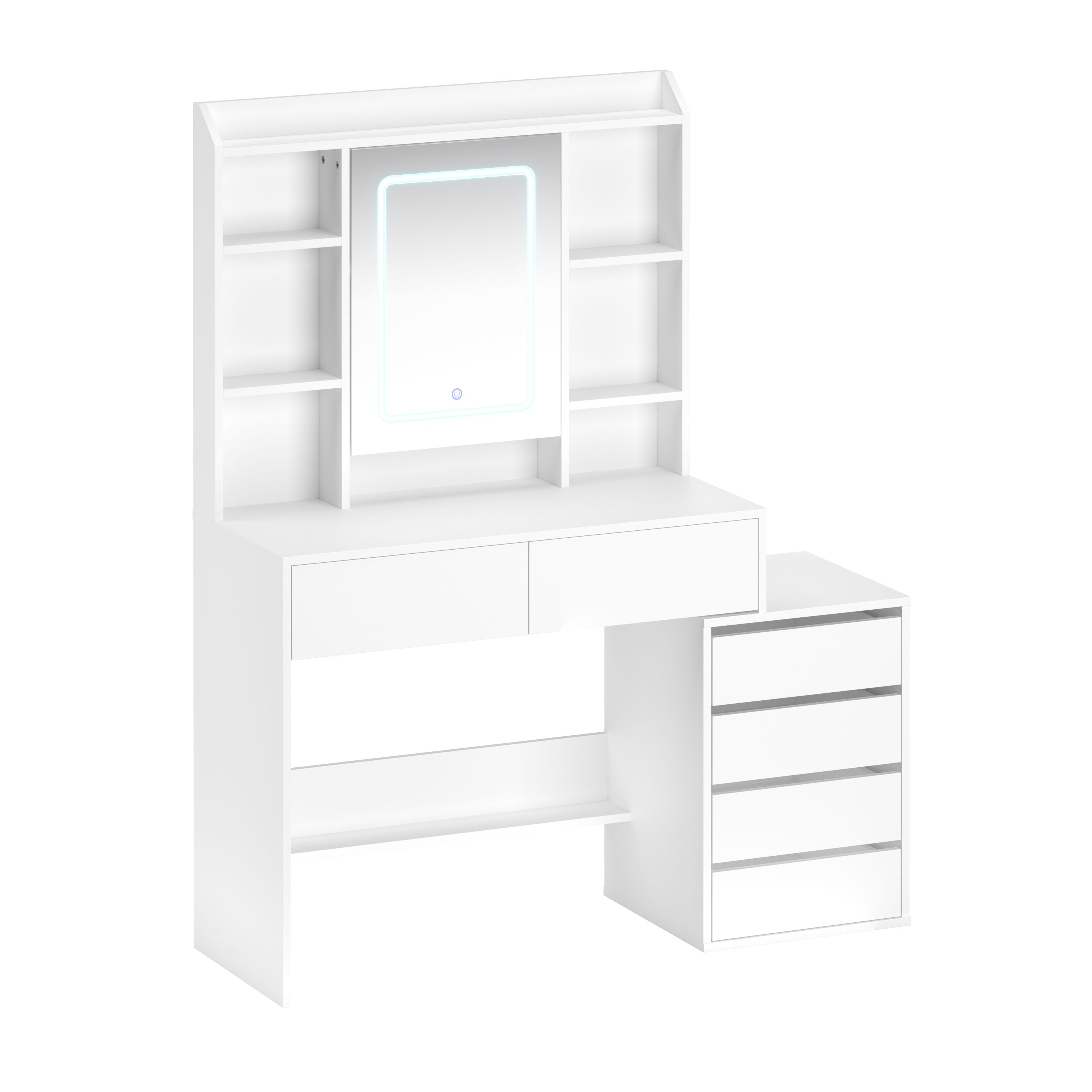 Schminktisch mit Licht MELIA weiss