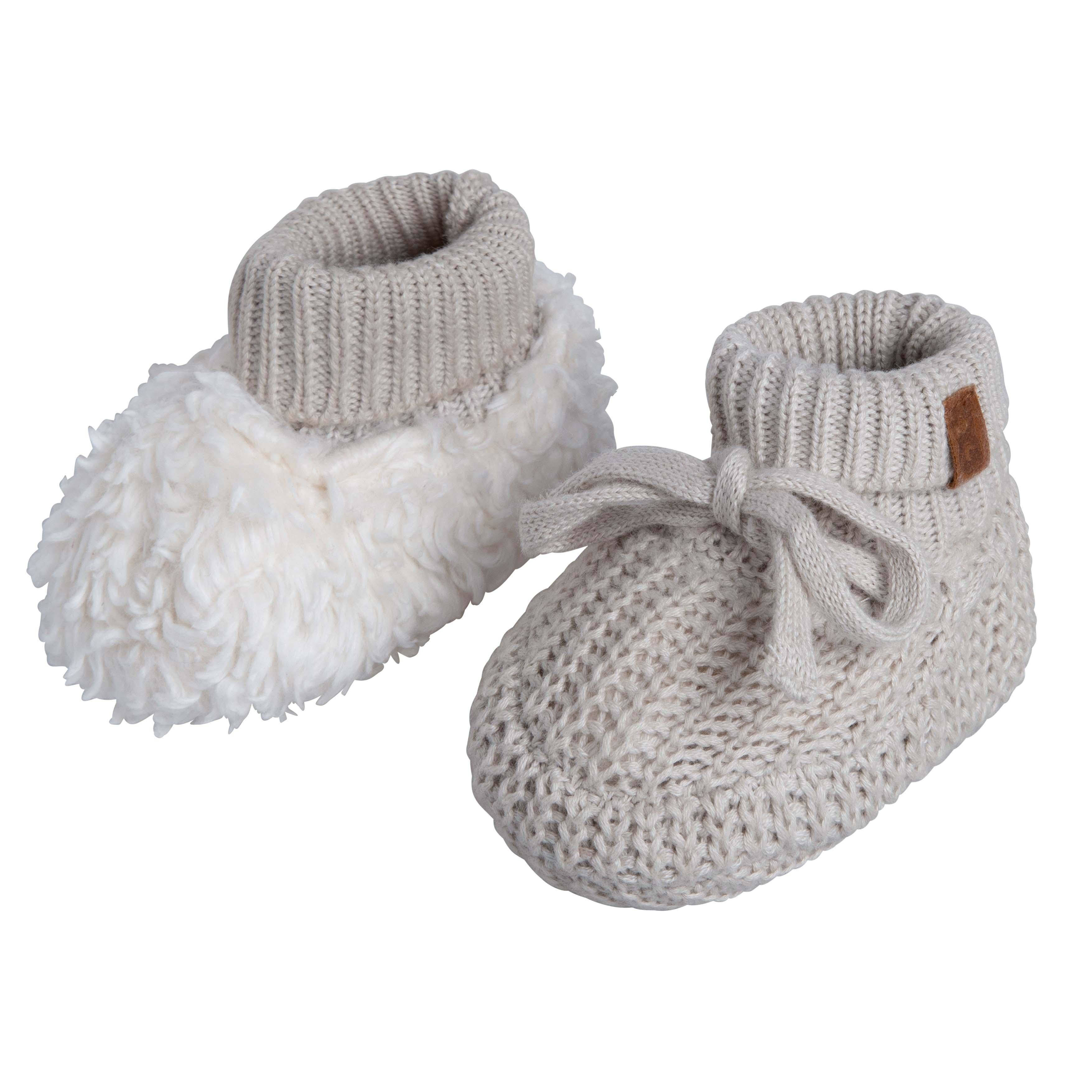 Baby's Only gebreide slofjes warm linen