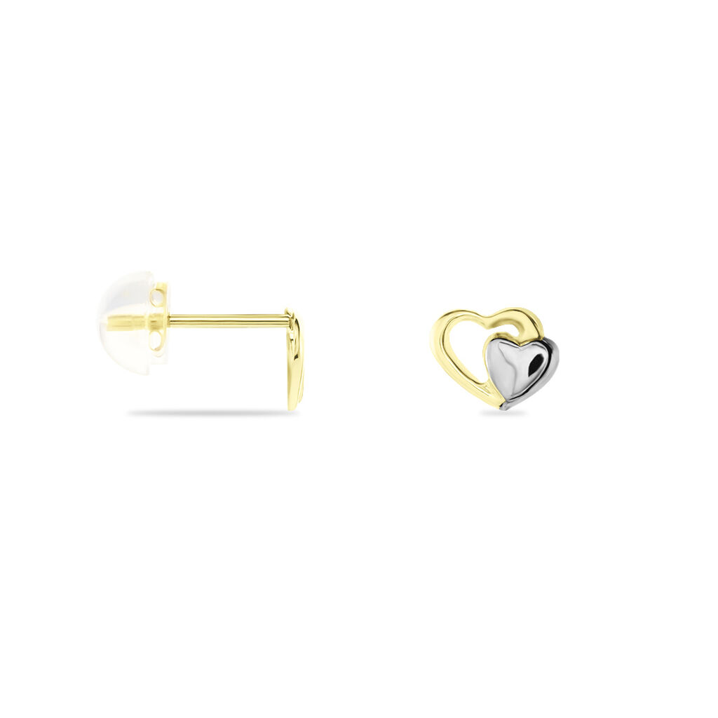 Boucles D'oreilles Puces Frantsesa Or Jaune