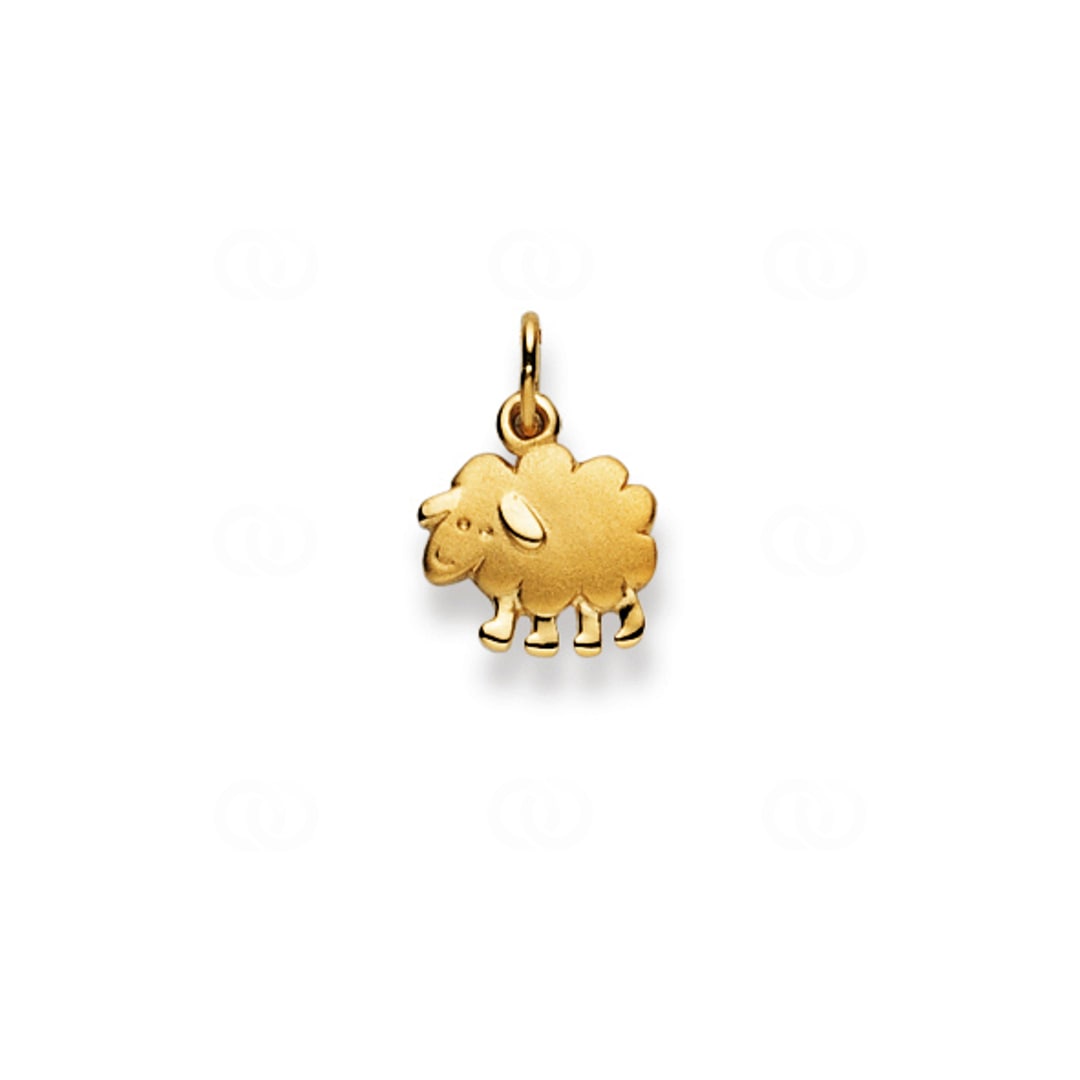 Anhänger 750/18 K Gelbgold Schaf