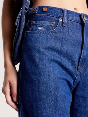 Calça jeans Claire de cintura alta e pernas largas