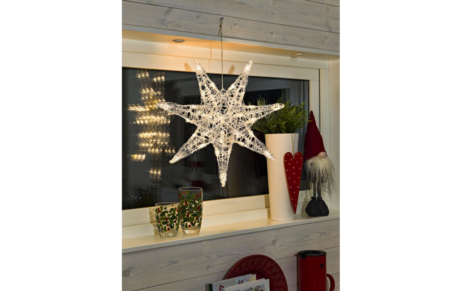 LED-Stern Acryl 45cm 32 LEDLeuchtender Stern für Ihr Fenster