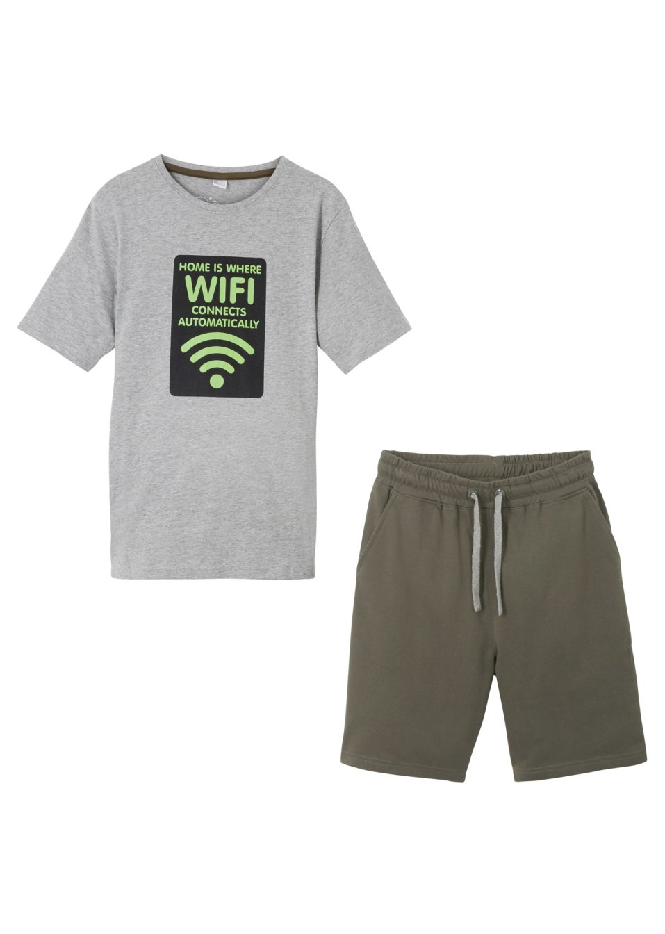 T-shirt et bermuda sweat garçon (Ens. 2 pces.)