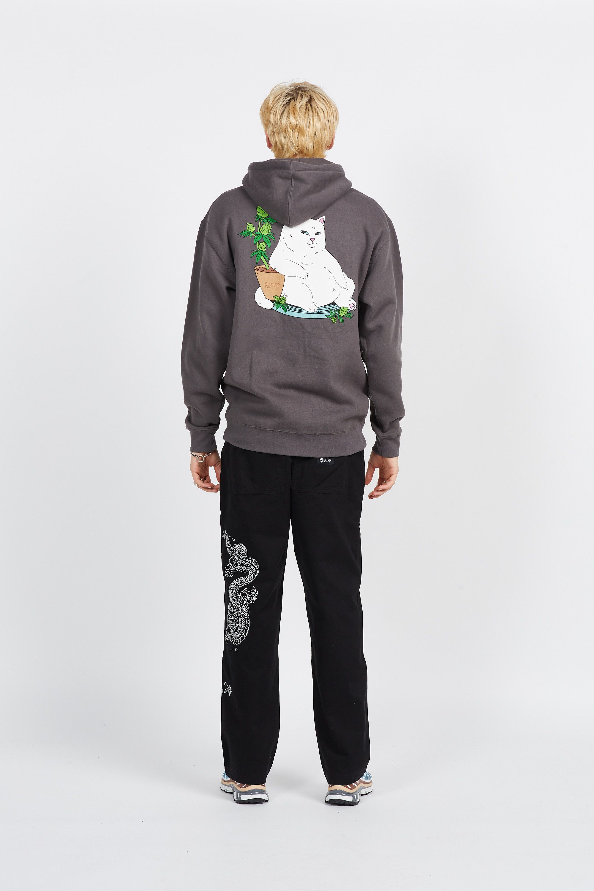 RIPNDIP Sweat  Flower Boy Hoodie Anthracite