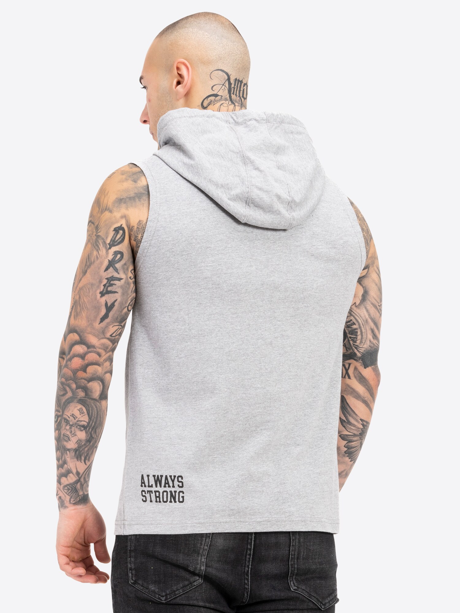 BENLEE Herren ärmelloses T-Shirt mit Kapuze normale Passform DARRY