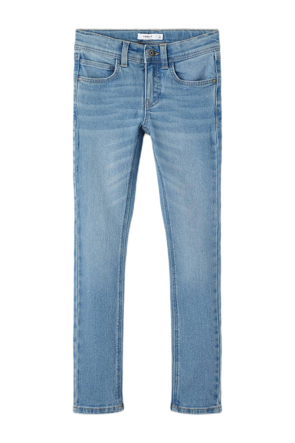 NAME IT slim fit jeans NKMTHEO XSLIM JEANS 1090-IO NOOS light blue denim