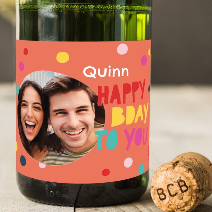 Perriere | Brut Chardonnay | Gefeliciteerd met eigen foto en tekst | 750ml