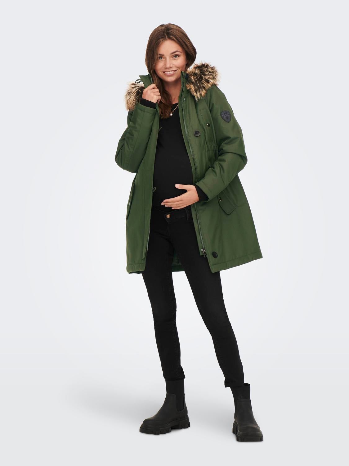OLMIRIS Langer Parka Rosin