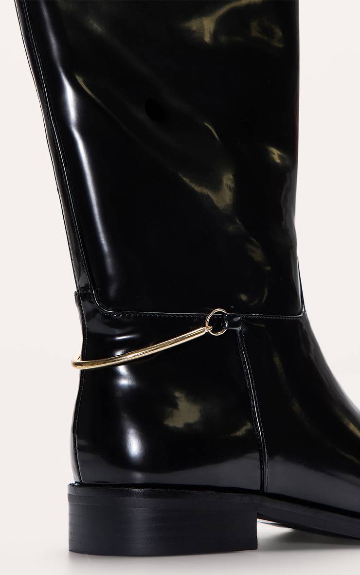 Noir Botte Cavalière Montante