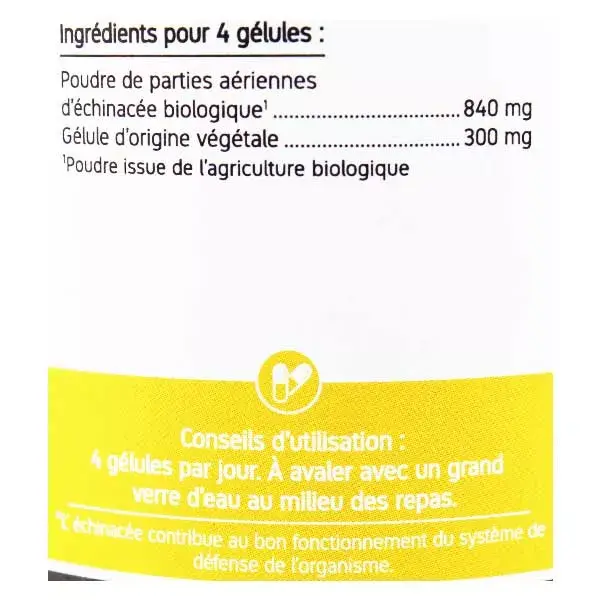 Nat & Form Equinácea Orgânica Ecológica 200 cápsulas