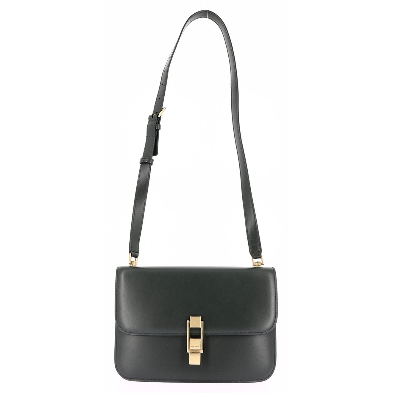 Saint Laurent Sac bandoulière en Cuir box vert - Neuf avec étiquette - L.23 cm