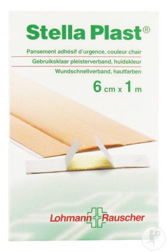 Lohmann & Rauscher Stella Plast Pansement Adhésif D'Urgence 6cmx1m 1 Pièce (36477)
