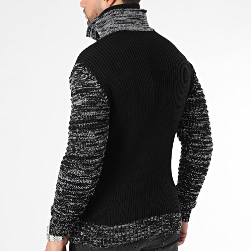 Pull Col Amplified Noir