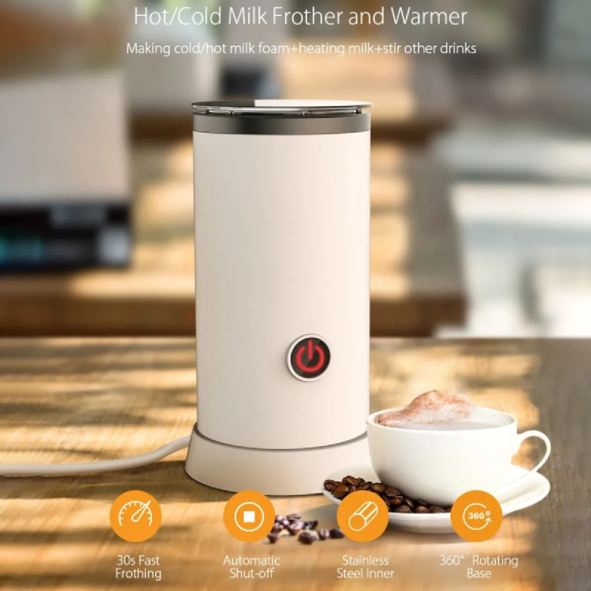Universal Chauffe-Lait 240ml Inox 550W