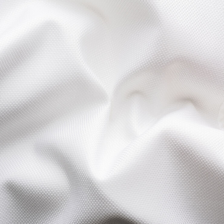 ETON Contemporary Fit White Semi Solid Cotton & Tencel Lyocell Print Effect Hvid