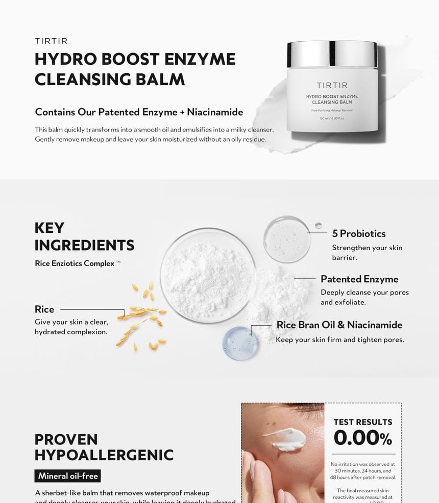 TIRTIR - Hydro Boost Enzyme Reinigende Balsem