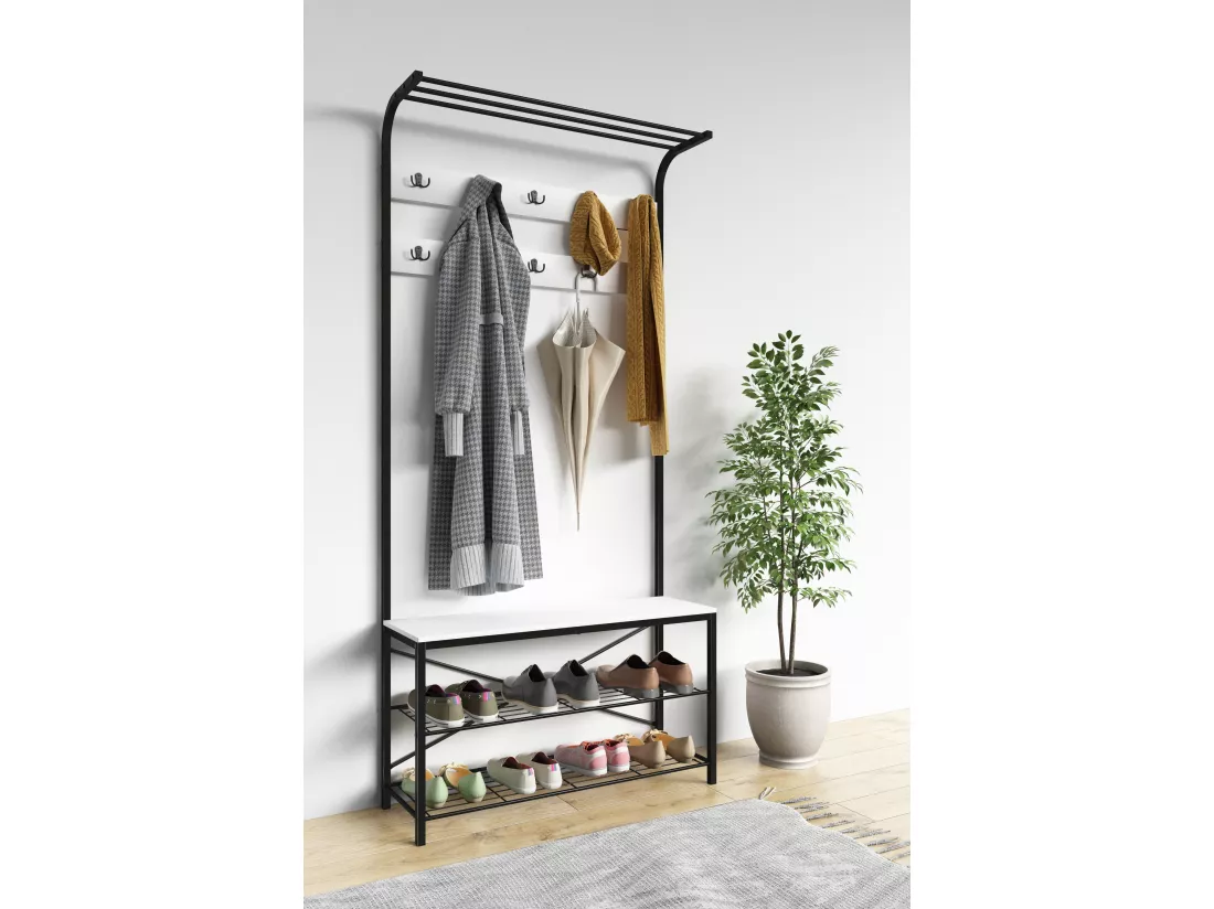 Vestiaire Banc Étagère à chaussures Taliro