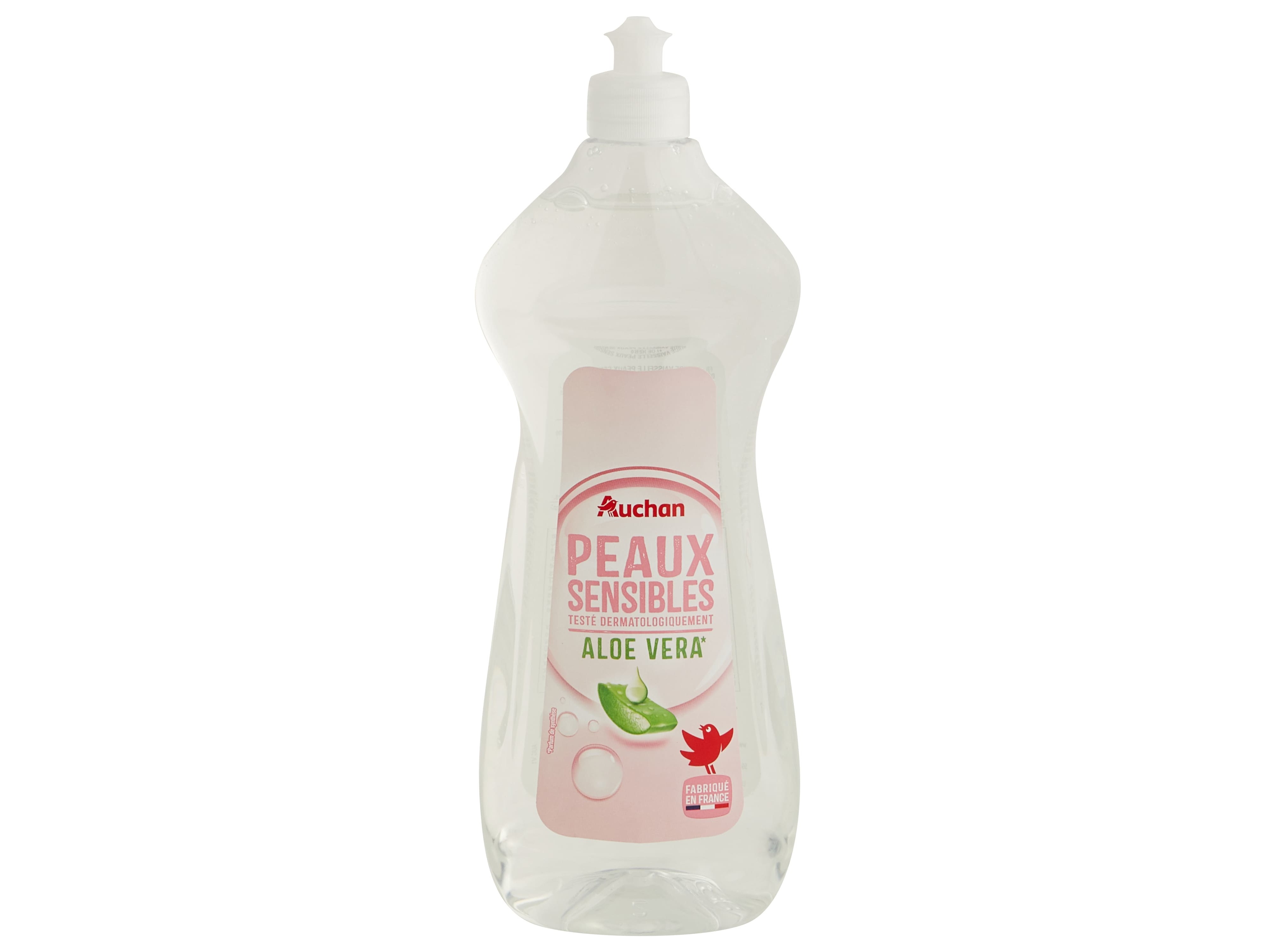 DETERGENTE LOIÇA MANUAL AUCHAN PELES SENSÍVEIS ALOE VERA 750ML