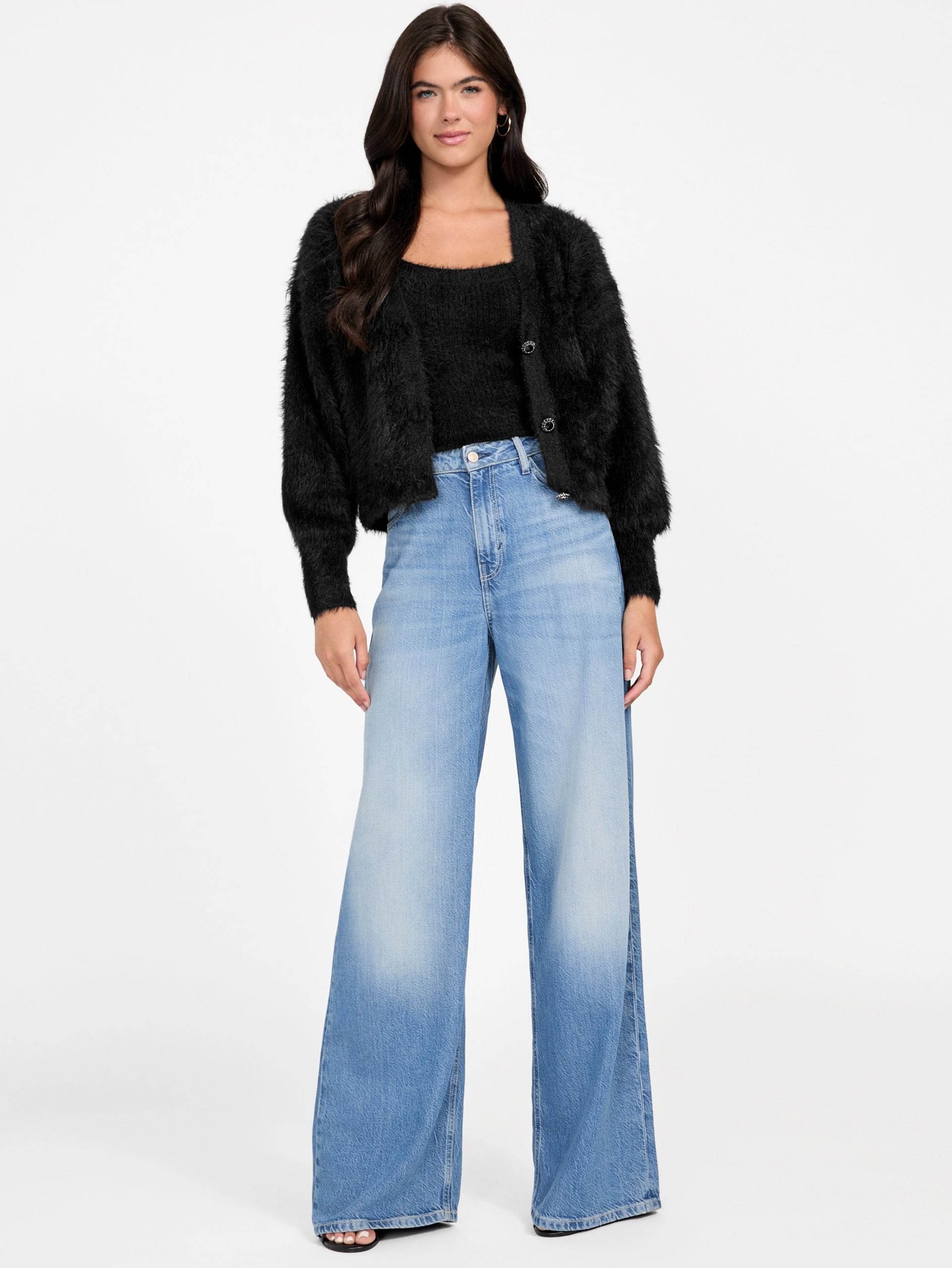 Top cropped Keyla Fuzzy Sweater