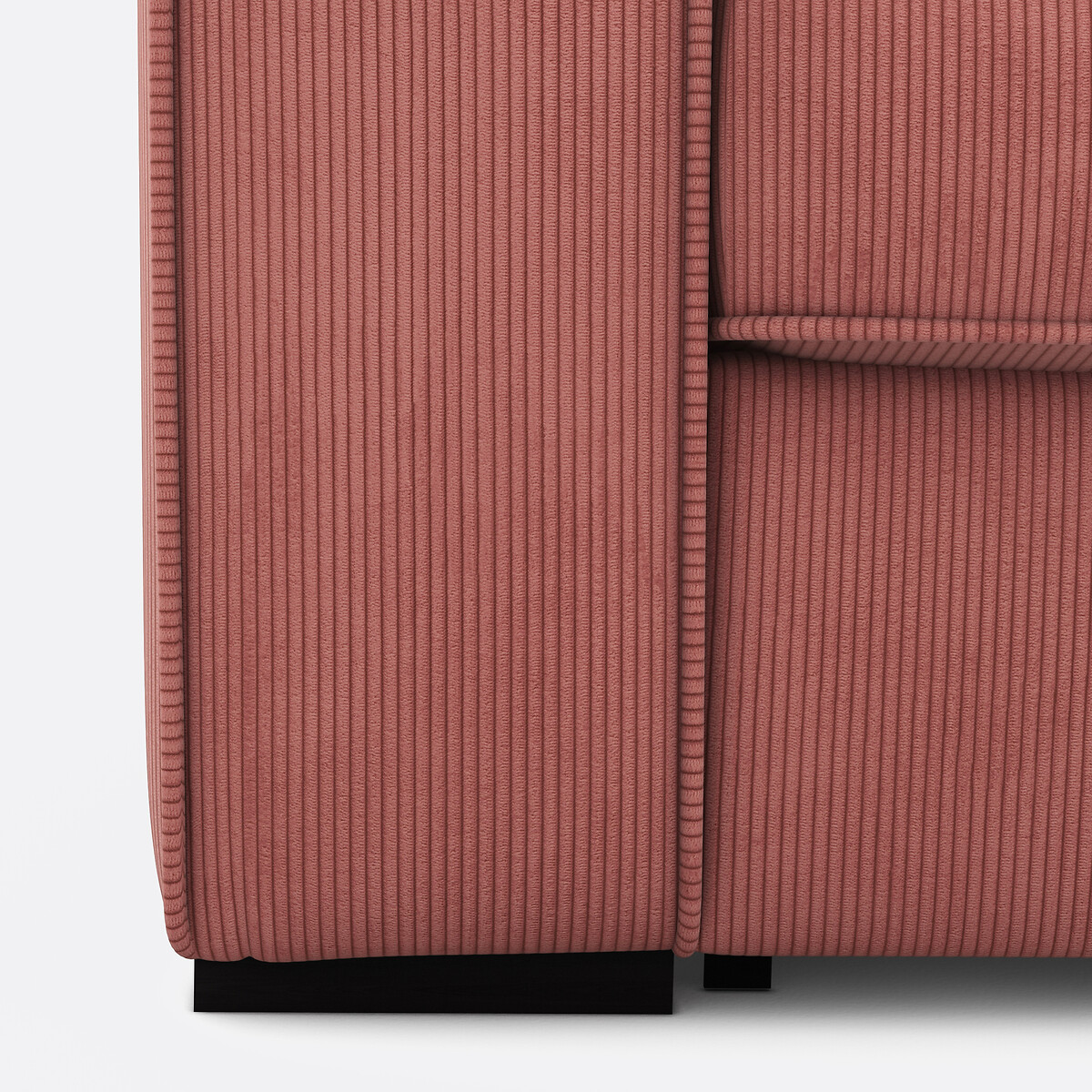 LA REDOUTE INTERIEURS<br>Sofá-cama em veludo cotelê fino, espuma, Cecilia