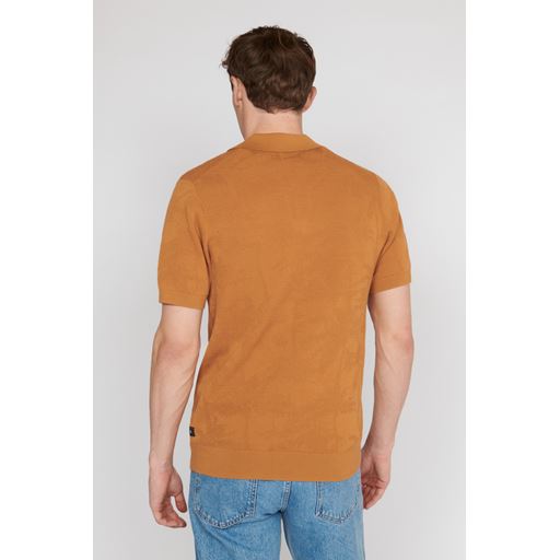 Matinique Polo T-shirt, Yellow Brown, L