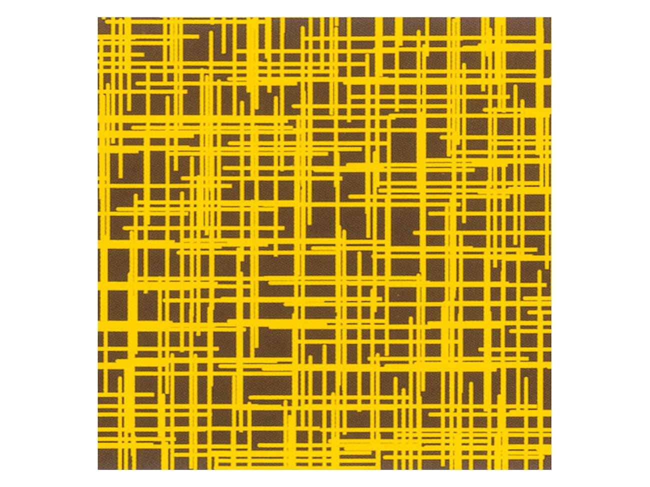 Feuilles transfert chocolat - Lignes jaunes - Lot de 10 feuilles - Mallard Ferrière