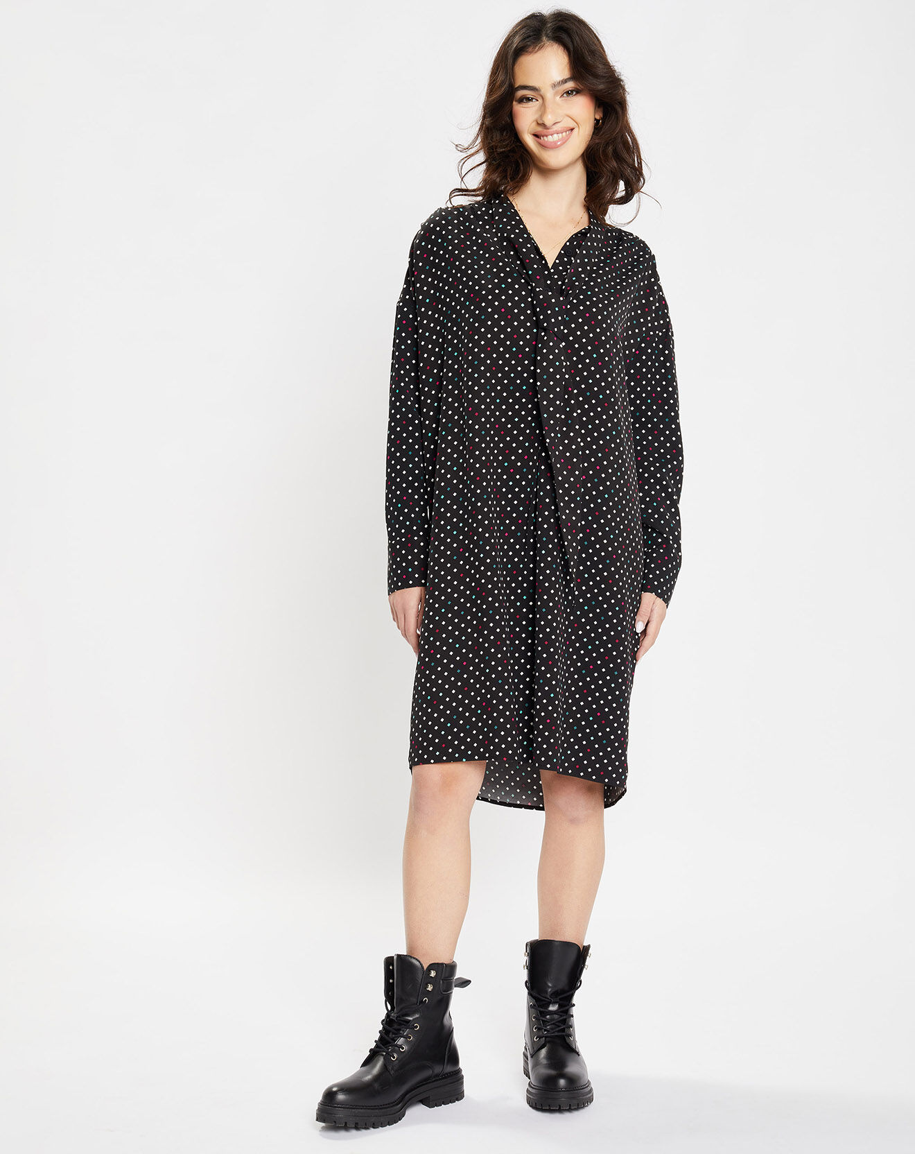 Jodhpur Robe Brama cravate noire
