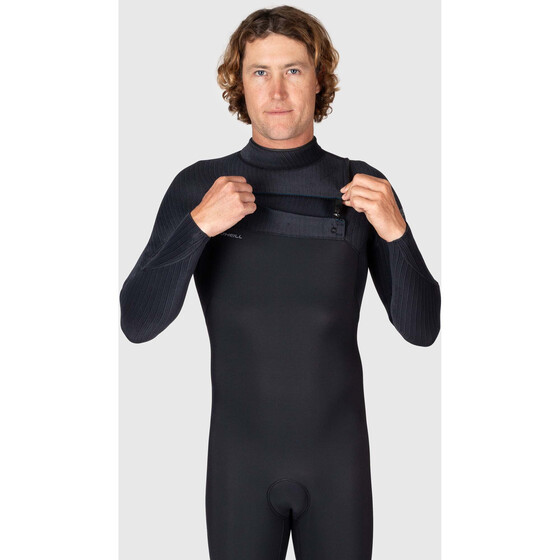 O'Neill Herren Neoprenanzug Hyperfreak Wind 4/3+ Chest Zip Full BLK/BLK FA23