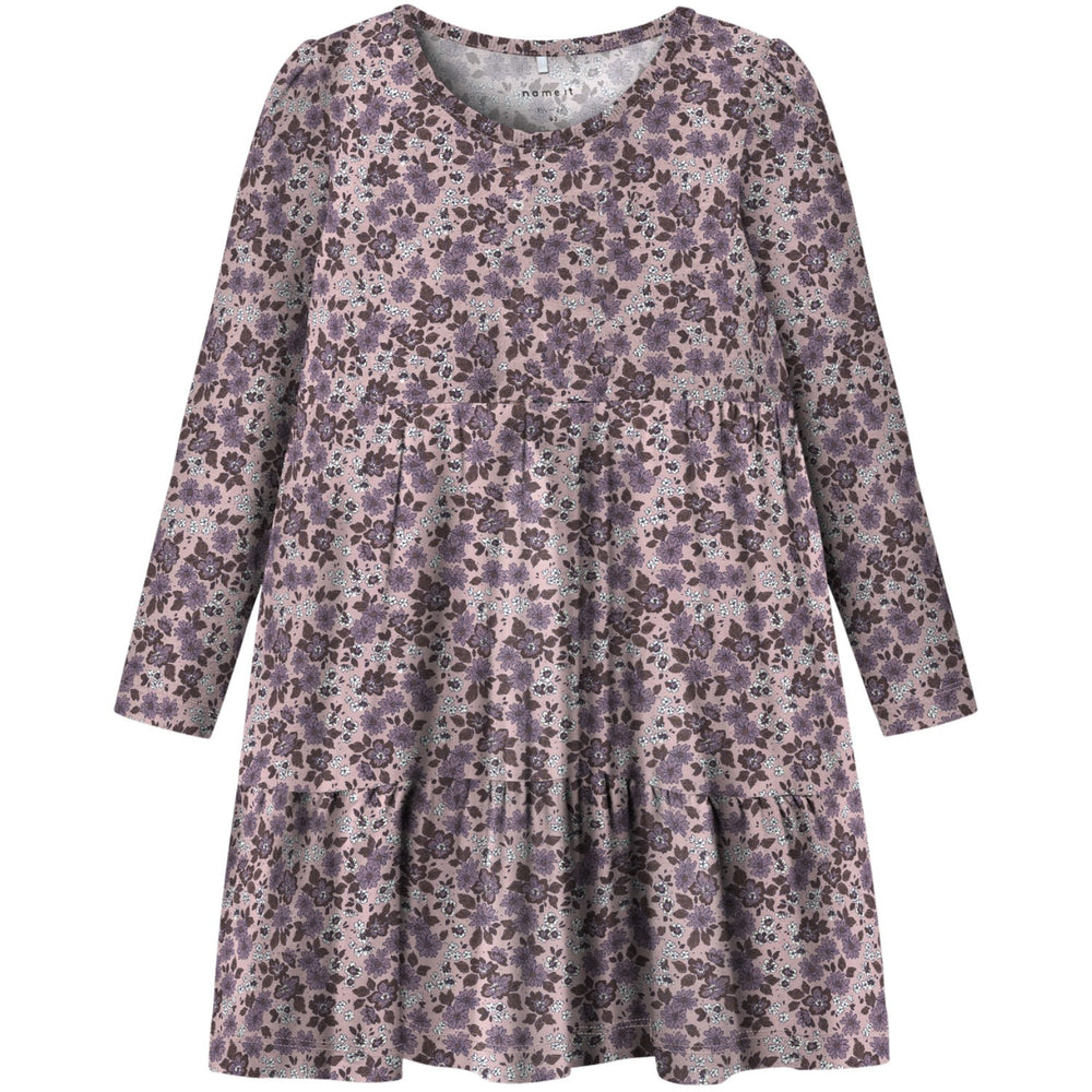 Køb Name It Burnished Lilac Nmfoalia Ls Kjole