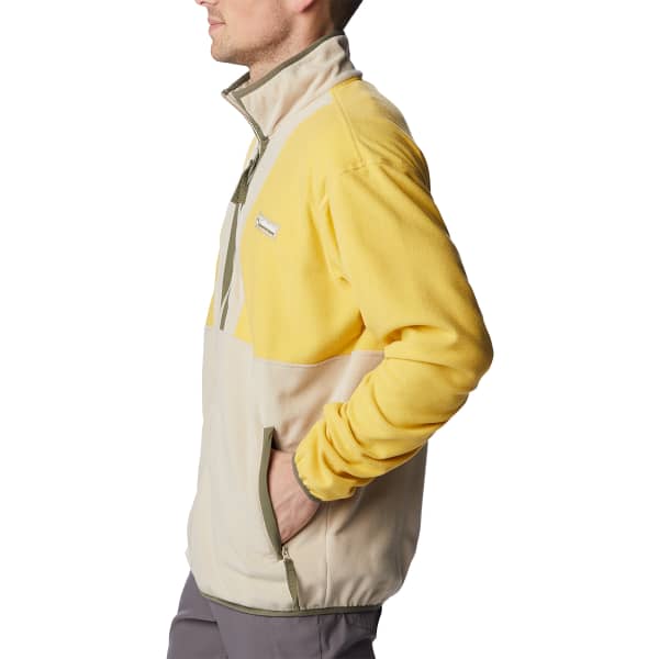 Veste polaire COLUMBIA BACK BOWL™ FLEECE LIGHTWEIGHT GOLDEN NUGGET/ANCIENT FOSSIL/STONE GREEN