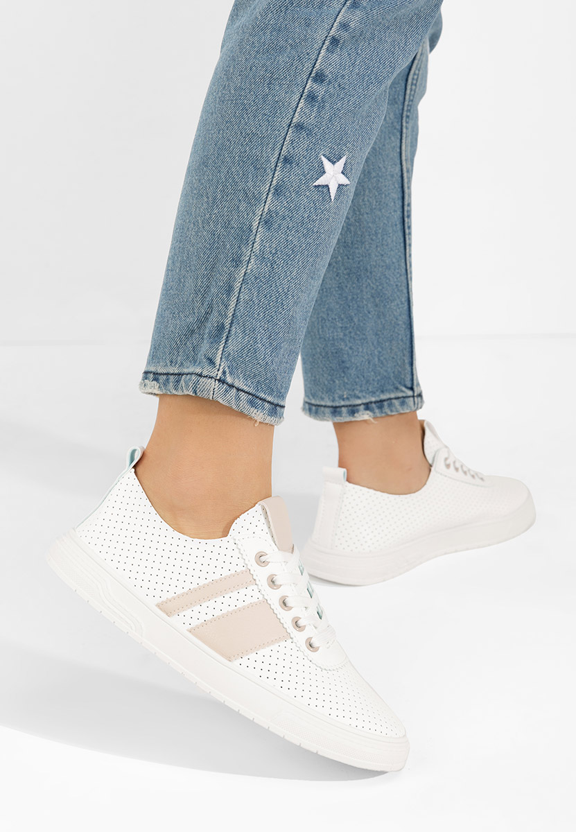Chaussures casual femme blancs Heayli