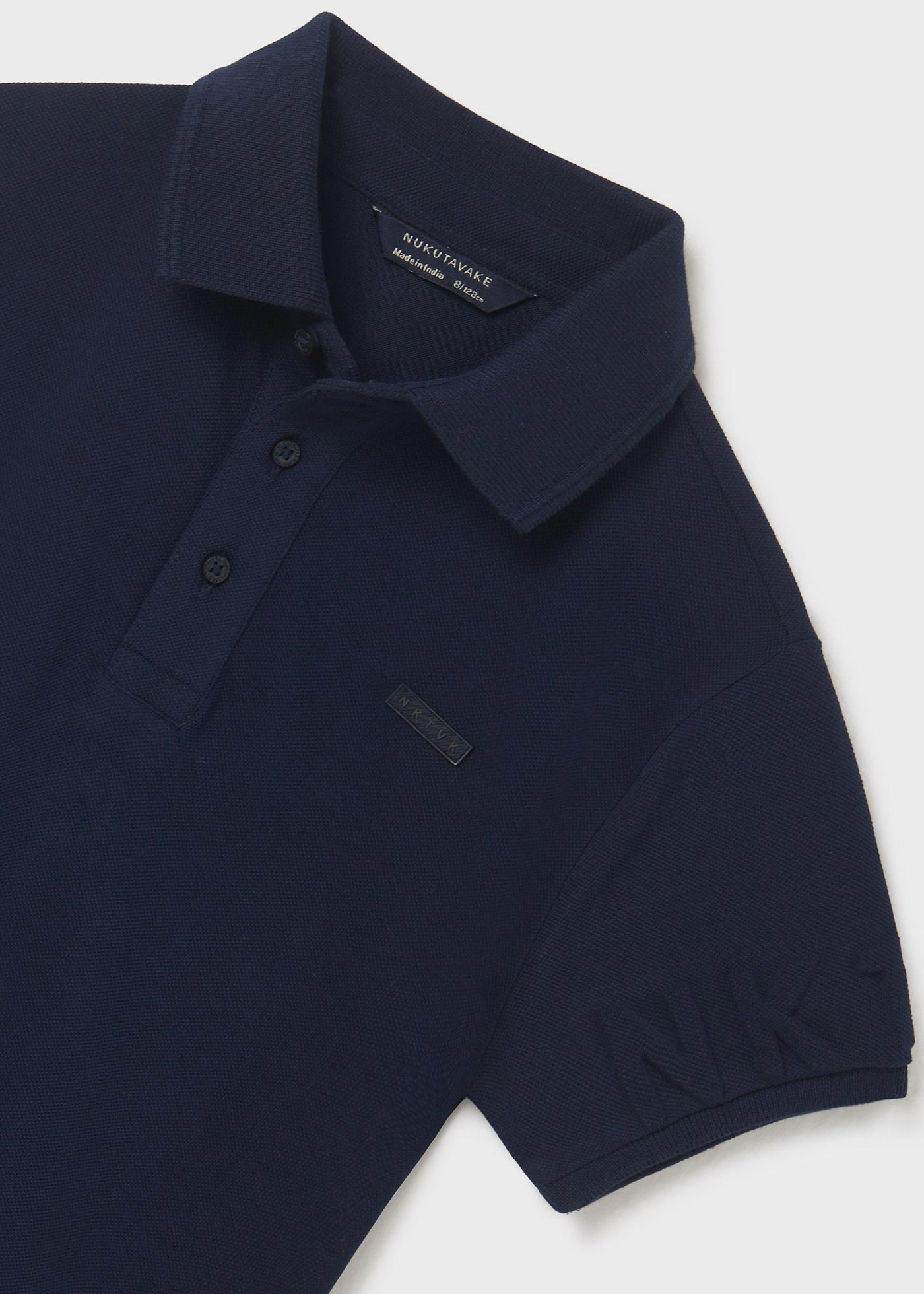Camisa polo de algodão sustentável para meninos