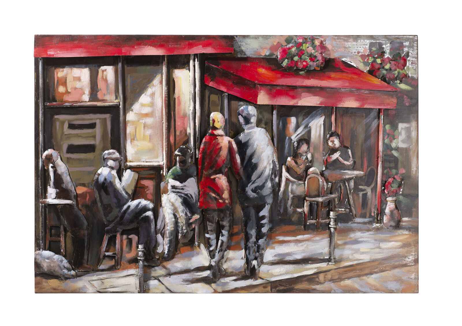 casaNOVA Bild STRASSENSZENE 120 x 80 cm