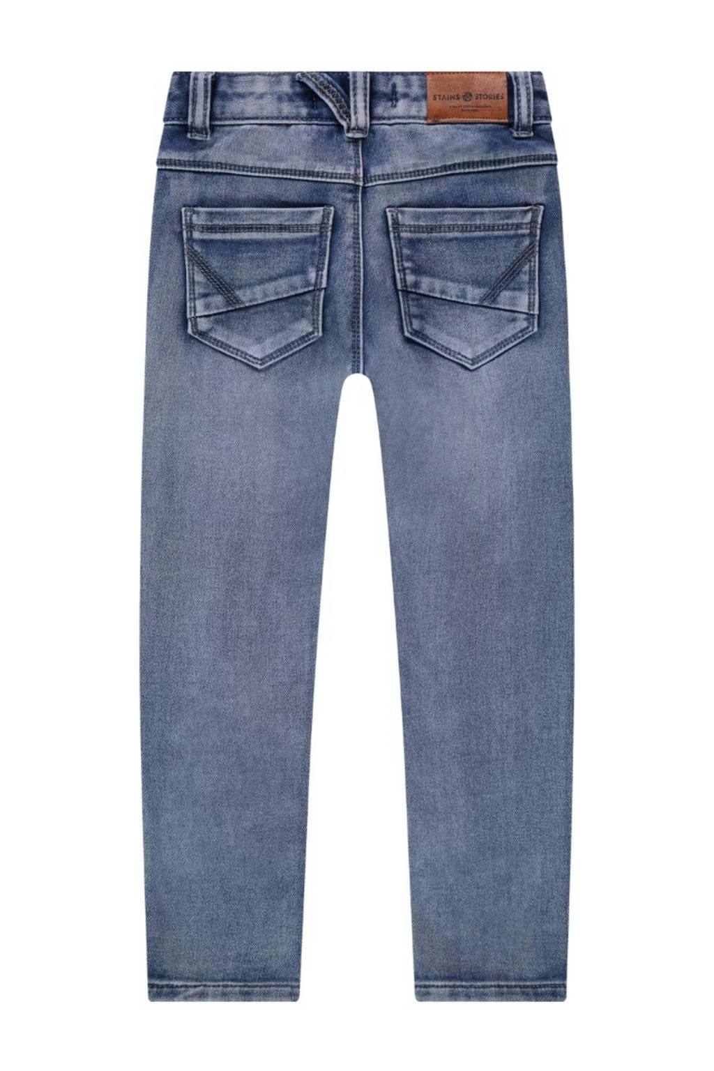Stains&Stories regular fit jeans medium blue denim
