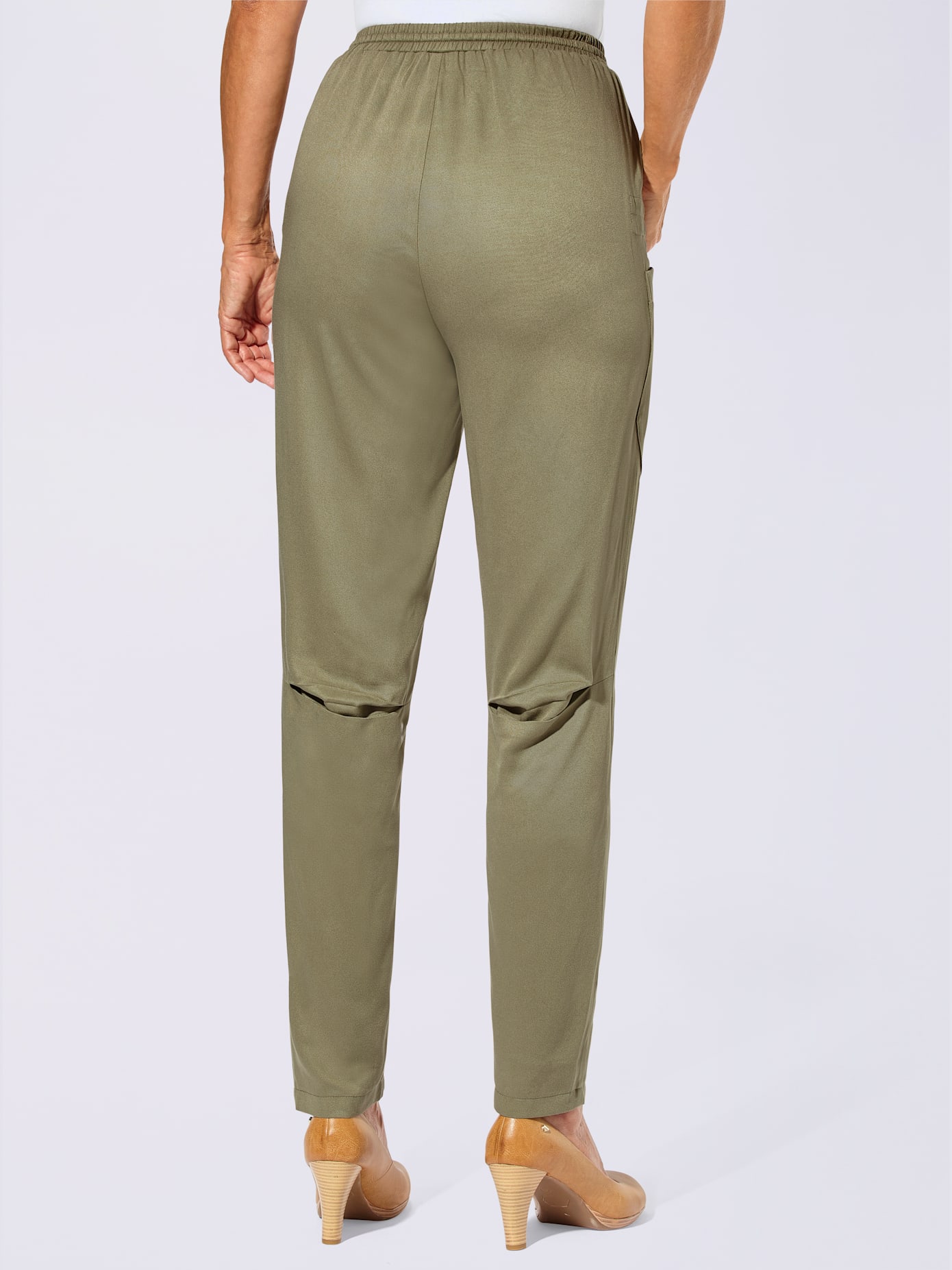 Pantalon décontractée imprimé fleurs et papillons