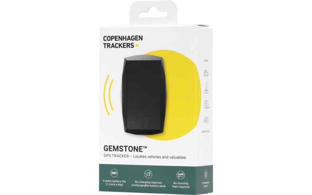 Copenhagen Trackers Gemstone GPS-Tracker 6 Jahre Batterielaufzeit
