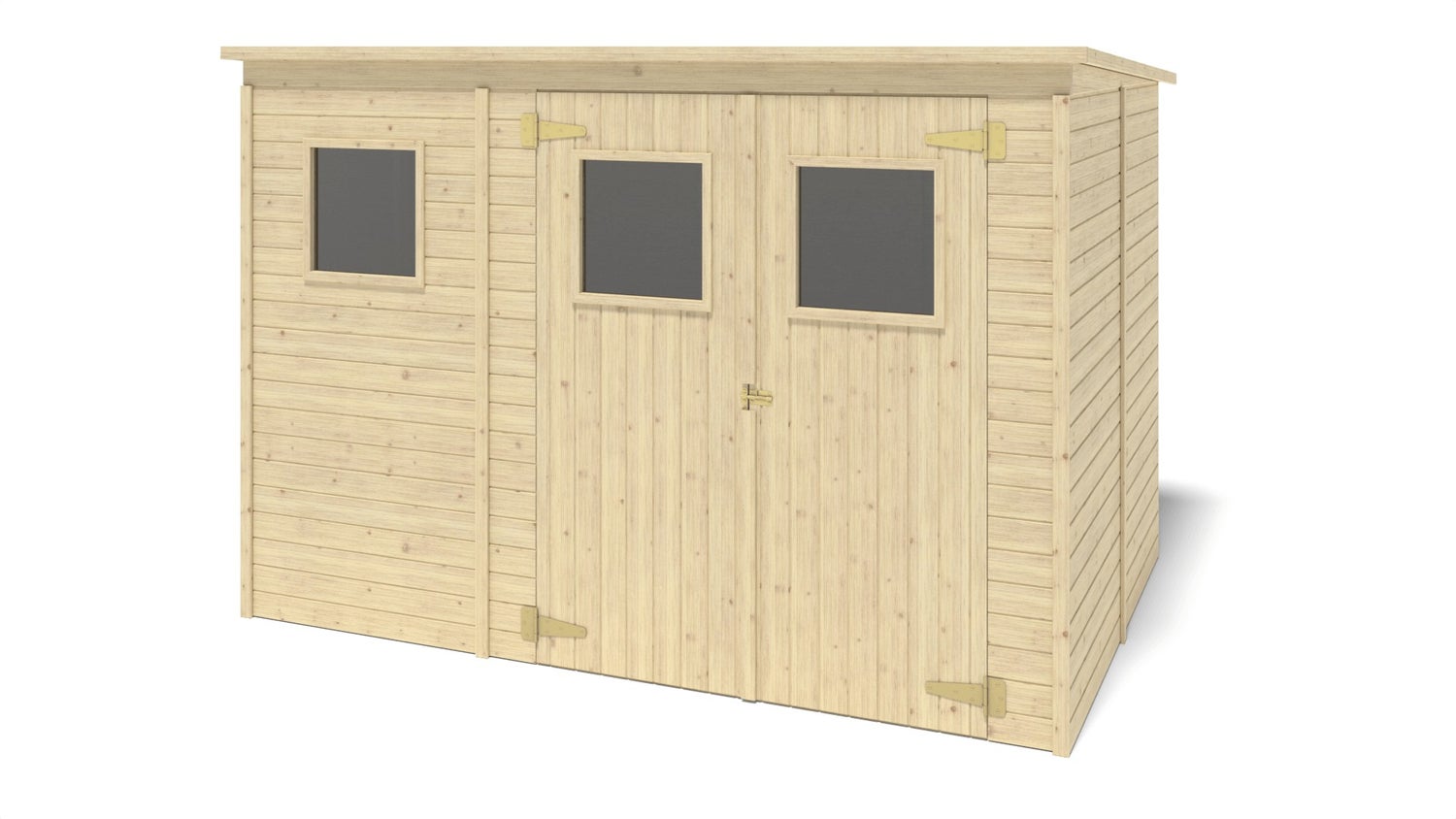Tuinhuis, gereedschapsschuur 4,86m² - Afmeting: 2,70x1,80m - Kleur: Hout - inclusief montagemateriaal