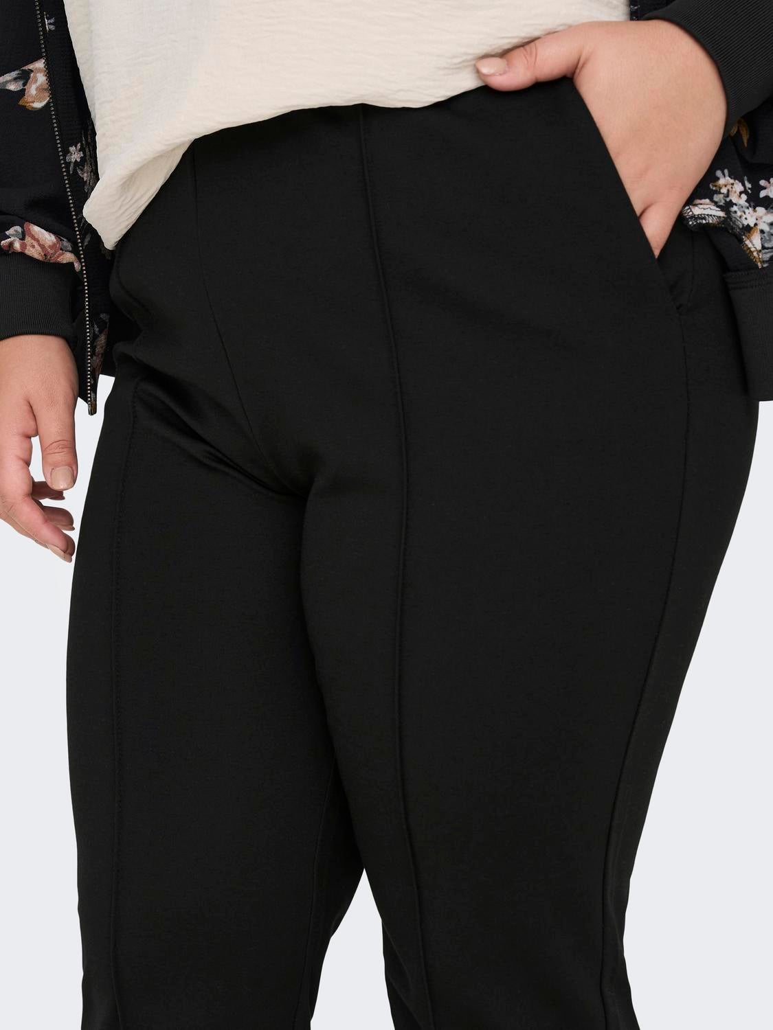 CARGOLDTRASH-SUKI Hohe Taille Locker geschnitten Hose mit weitem Beinschnitt Black