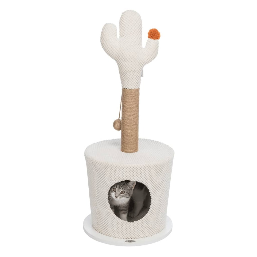 Nid agréable pour chat avec cactus 36x84 cm crème