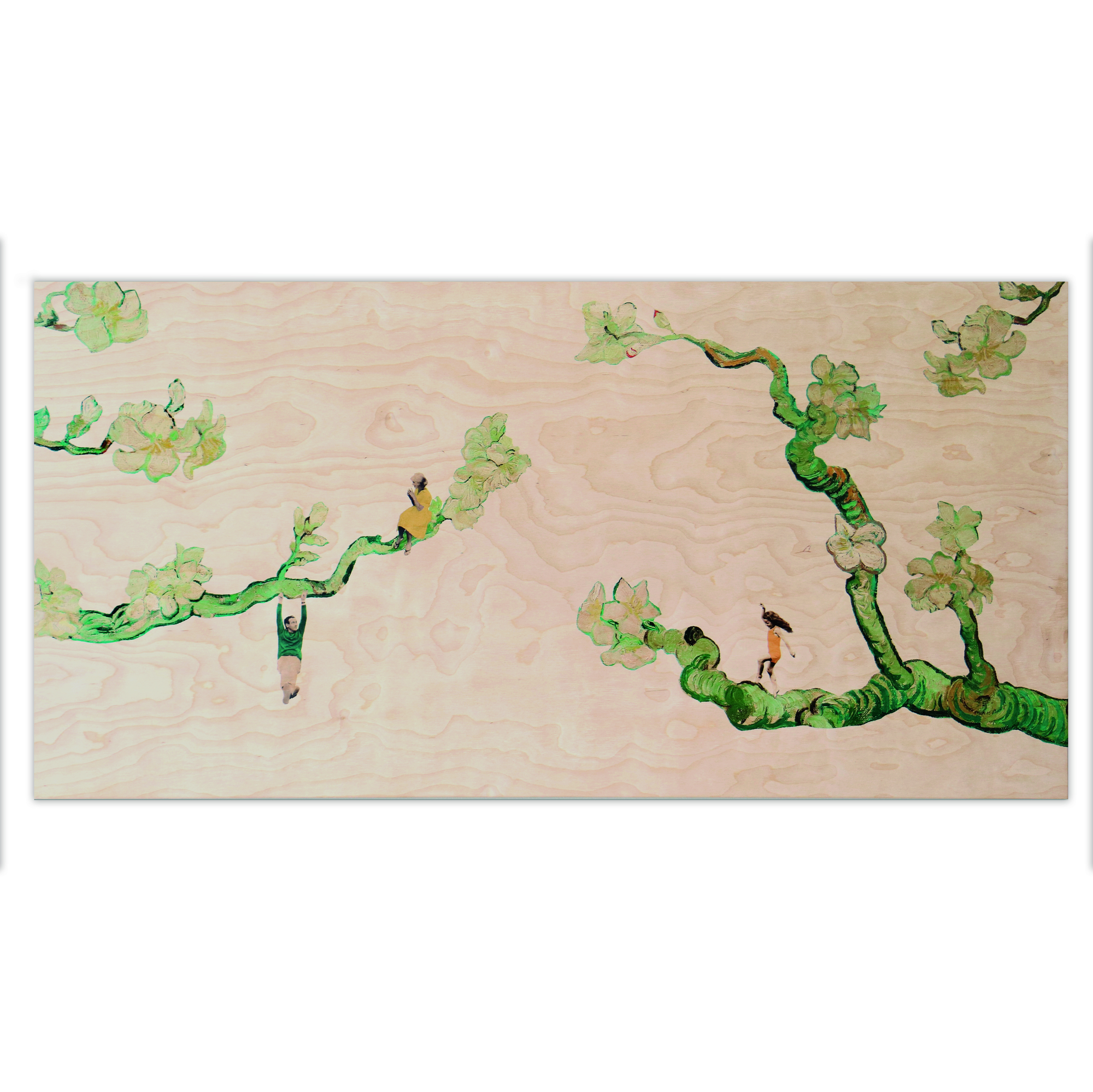 StoryWood wandpaneel Amandelbloesem 80 x 40 cm