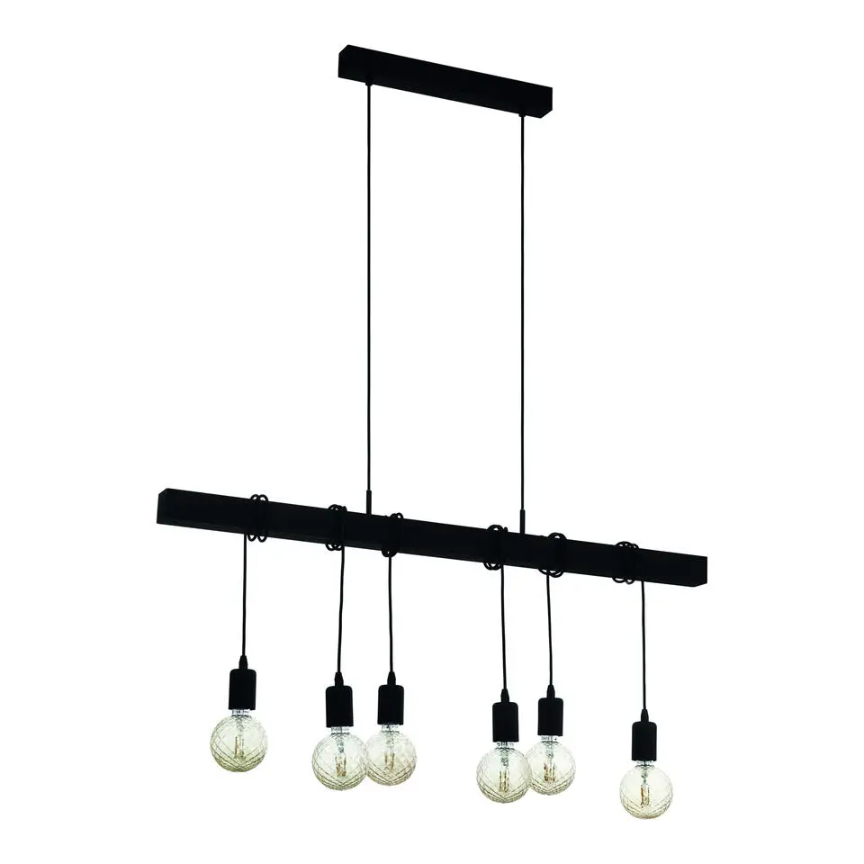 EGLOTownshendHanglamp-E27-100cm-Zwart