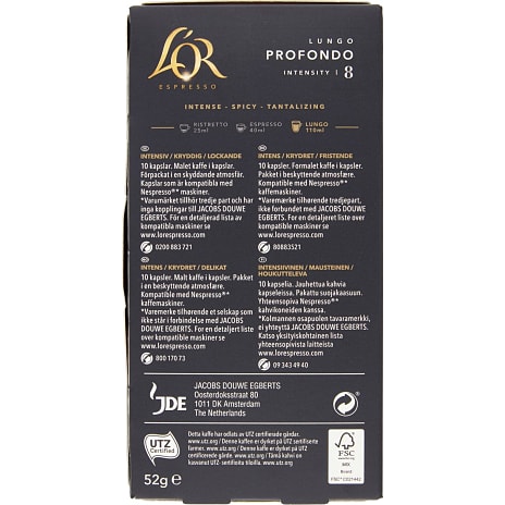 Lungo Profondo kaffekapsler