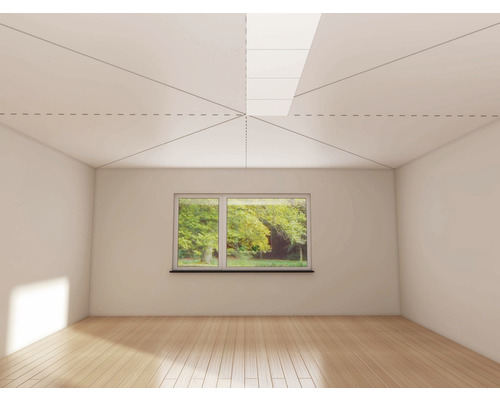 Plafondtegel T90 groefstructuurlook 50 x 50 x 0,8 cm 2 m² per verpakking